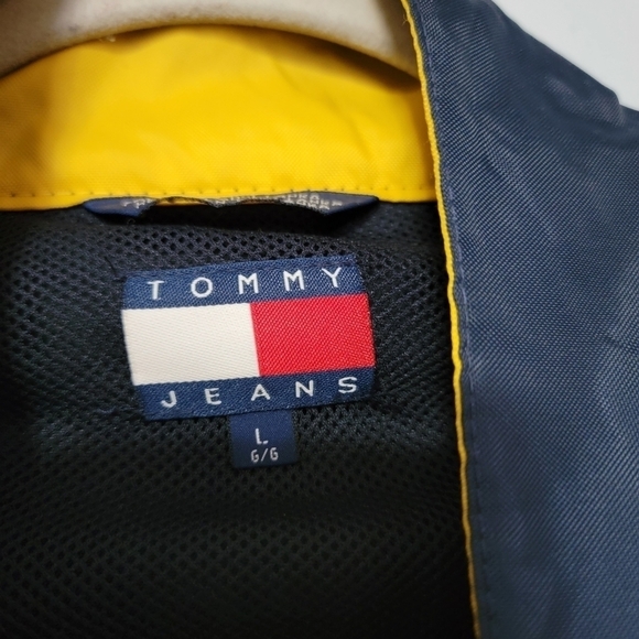 Tommy Hilfiger 2001 vntg windbreaker rain jacket men L - Picture 4 of 8